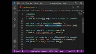 Setting Up Proxy Connection In Java [upl. by Nitsyrc]