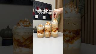 Starbucks Caramel Ribbon Crunch Frappuccino  AT HOME RECIPE ⭐️ [upl. by Clarice]