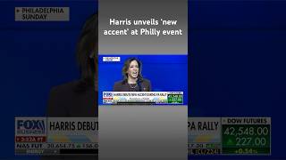 Harris mocked for unveiling a pastorlike accent at Philadelphia event shorts [upl. by Anilad]