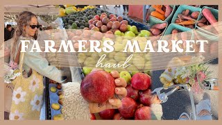 FARMERS MARKET HAUL  a collection of yummy market finds [upl. by Dietsche]