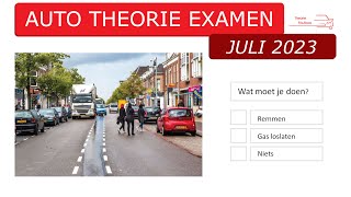 Auto theorie examen juli 2023  gevaarherkenning  kennis  inzicht  voorrang [upl. by Asseneg]