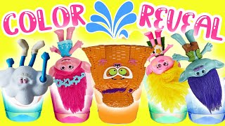 Trolls Band Together Movie DIY Color Changing Nail Polish Custom COMPILATION Crafts for Kids [upl. by Ennoira]