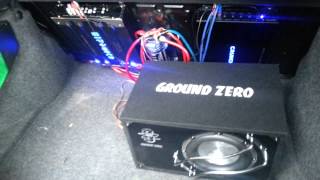 Ground Zero GZHB 20XBT  Crunch GTX1250 [upl. by Grannia]