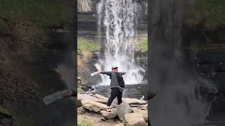 Walking at Minnehaha Falls 🇺🇸🇱🇦 [upl. by Ardnuassac426]