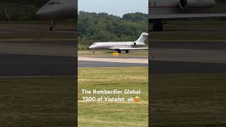 The Bombardier Global 7500 of VistaJet aircraft at uk farnborough airport  jayaboomi travel places [upl. by Chud458]