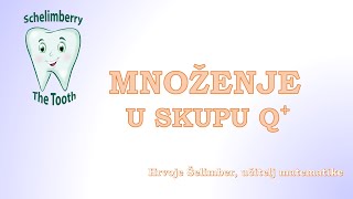 MNOŽENJE U SKUPU Q pozitivni dio  množenje razlomaka  matematika instrukcije podukaH Šelimber [upl. by Ateloiv]