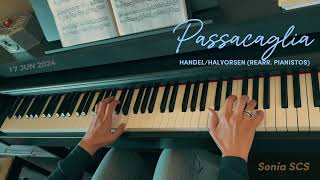 Passacaglia piano cover Handel  Halvorsen rearr by Pianistos 17 jun 2024 [upl. by Hgieleak]