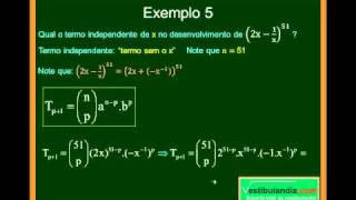 Matemática  Aula 29  Binômio de Newton  Parte 7  Final [upl. by Ruddy]