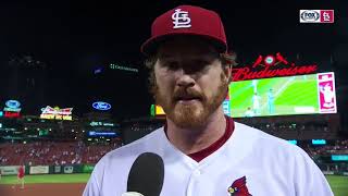 Mikolas on his shutout Tonights huge  I think its a stepping stone [upl. by Kcirddehs]