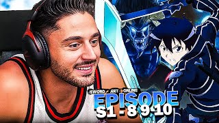 KIRITO VS THE GLEAM EYES  💥 DEJA LE MARIAGE  😱 SWORD ART ONLINE SAISON 1 EPISODE 8 9 10 REACTION [upl. by Segalman]