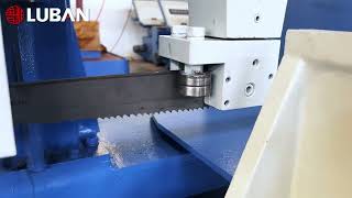 LUBANSAW Miter semiautomatic band saw stand out for their precision and efficiency [upl. by Anav]