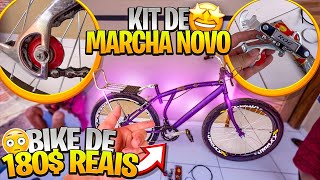 COMPREI UM NOVO KIT DE MARCHA PRA BIKE DE 180 REAIS🤩 KIT DE MARCHA NOVO🚀 [upl. by Ozen]