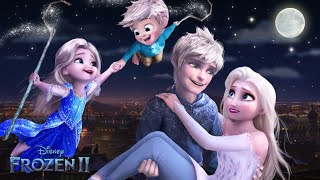 Frozen 2 Elsa and Jack Frost fly with their daughter and son ❄💙 Frozen Magic  Alice Edit [upl. by Gipson]