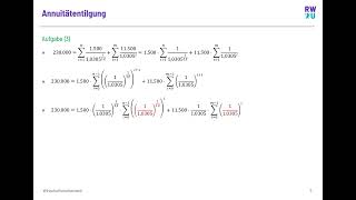 Verkürzung der Laufzeit eines Annuitätendarlehens durch jährliche Sondertilgungen [upl. by Acirdna]