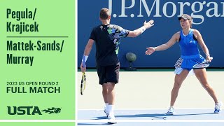 PegulaKrajicek vs MattekSandsMurray Full Match  2023 US Open Round 2 [upl. by Asyl]