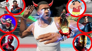 Franklin Trying NEW ALIEN Watch POWER To Become New Avenger in GTA 5  GTA 5 Mods [upl. by Aihsiyt]