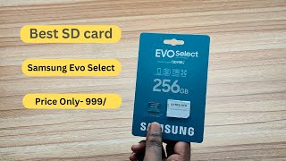 Samsung Evo select 256gb SD card unboxing original price 999₹ [upl. by Agnella]