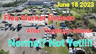 Flea Market Dededo Guam After Thyphoon Mawar Not yet Normal Shoot With DJI MAVIC 3 [upl. by Wendt]