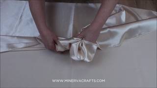 Satin Backed Crepe Bridal Fabric [upl. by Coleville]