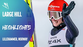 Althaus secures 7th win of the season  Lillehammer  FIS Ski Jumping [upl. by Nimajeb]