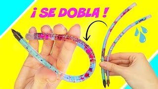 DIY Cómo hacer un BOLÍGRAFO LÍQUIDO FLEXIBLE [upl. by Luz]