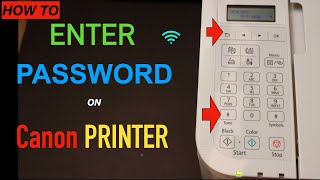 How To Enter Password on Canon Printer [upl. by Rita965]