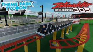 Intimidator 305 Recreation  Test Run 1  Theme Park Tycoon 2 [upl. by Sidnala736]