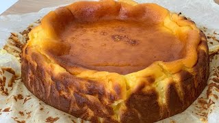 Tarta de queso al horno fácil receta de mi madre 👌🏻 Espectacular [upl. by Greg]