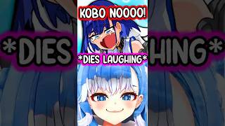 Kronii Dies of Laughter after Kobo said something YABAI hololive vtuberclips vtuber [upl. by Aneeg]