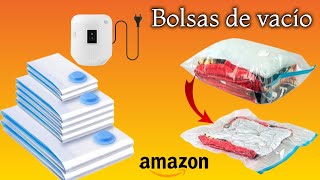 💥BOLSAS de VACIO para ropa👕 con BOMBA ELECTRICA [upl. by Ayisan]