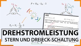 Aufgabe 002  Drehstromleistung  Verkettungsfaktor  Wurzel 3  Mathe  Elektroniker EBT amp EEG [upl. by Emiline583]