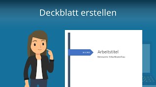 Deckblatt erstellen in Word so gehts  Studyflix [upl. by Melda]