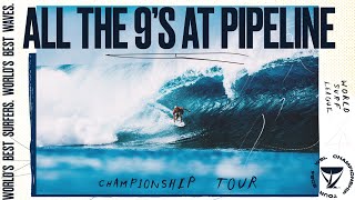 All The 9s At Pipe Since 2018  Lexus Pipe Pro Presented by Yeti  Watch live Jan 29 to Feb 10 [upl. by Trimble960]