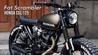 Honda CGL 125  Fat SCRAMBLER by ZDR Customs [upl. by Eldreeda535]