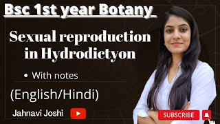 Hydrodictyon Sexual Reproduction Notes Bsc 1st year Botany [upl. by Atnek]