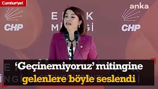 CHPli Taşçıer Geçinemiyoruz Mitingine katılanları böyle selamladı [upl. by Harned]