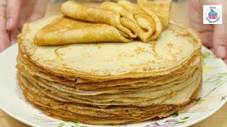 Тонкие ажурные БЛИНЧИКИ на молоке и кипятке🥞 Блины с ветчиной и сыром Масленица 2024 [upl. by Ruth951]