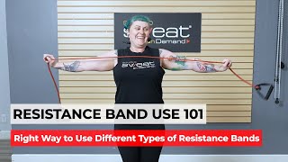 RESISTANCE BAND USE 101  What is the Right Way to Use Different Types of Fitness Resistance Bands [upl. by Eleynad]