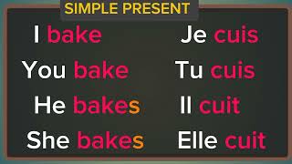 Conjugaison du Verbe To Bake  Conjugation of the Verb To Bake [upl. by Ianaj]