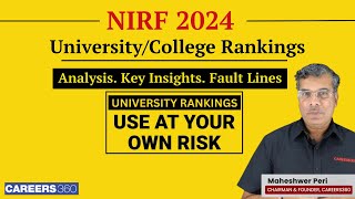 NIRF 2024 Rankings  A Detailed Analysis [upl. by Klusek]