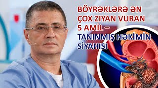 Böyrəklərə ən çox ziyan vuran 5 AMİL – Tanınmış həkimin SİYAHISI [upl. by Kylila301]