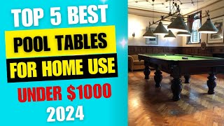 Top 5 Best Pool Tables For Home Use  Best Home Pool Tables 2024 [upl. by Campball]