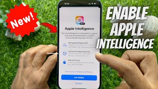 How to Enable Apple Intelligence on your iPhone [upl. by Eisac]