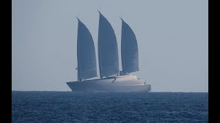 Sailing Yacht A with her sails set [upl. by Herstein67]