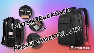 MATEIN Rucksack  Großer Laptop Rucksack 17 Zoll Schulrucksack Laptoptasche mit USB Ladeanschluss [upl. by Dinnage]