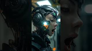 SCIFI cyborg starship soldier calibrating scifi originalmusic techno spaceship AIanimation [upl. by Oikim]