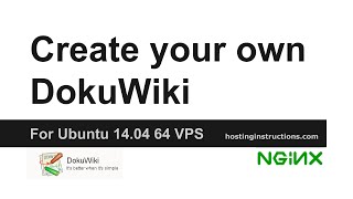 Install DokuWiki on your Ubuntu 1404 64 VPS Server [upl. by Enaerb]