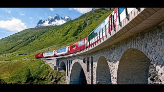 Riding the most BEAUTIFUL TRAIN from Chur to Zermatt  Glacier Express Switzerland 2024 [upl. by Magena]