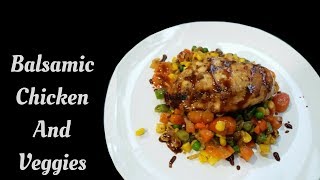 Balsamic Chicken And Veggies  Cooking With Mama Lagu [upl. by Elacim]