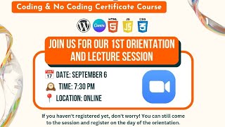 Web Development Certificate Course Day 01 [upl. by Starks]